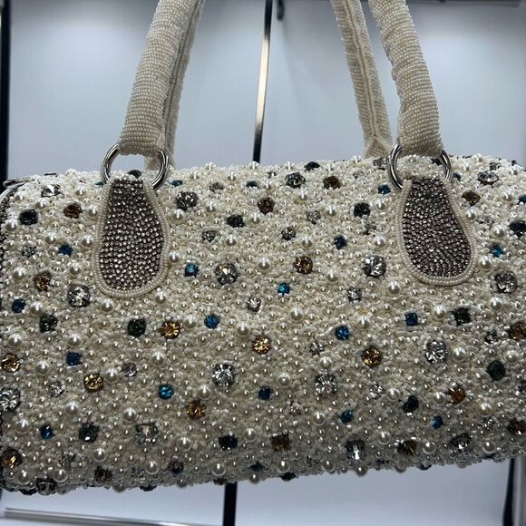 Vintage Addiction From a Distant Time Fully Beaded and Prong Set Rhinestone Bag - Picture 2 of 15